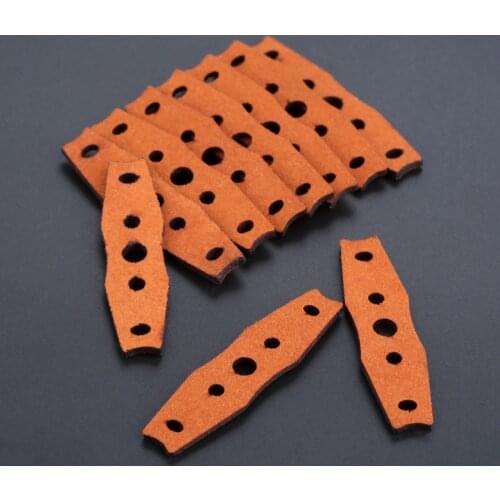 10 Pcs Hunting Microfiber Leather Slingshot Pouches Pouch For Outdoor Shooting Catapults Sling Shots Bow Replacements 45*12*10mm