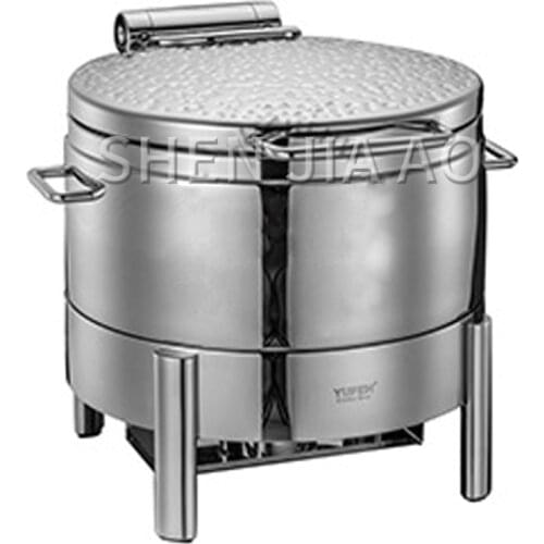 11L round sauce stove stainless steel Commercial soup pot Food container Soup sauce saucer steel cover (for induction cooker)