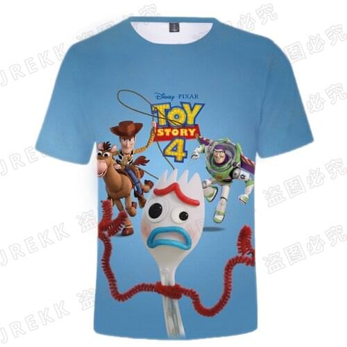 2021 Toy Story 4 T Shirt Men Women Children Funny T-Shirt Boys Girl 3D tshirt Fashion Kids 3D Short Sleeve Cool 3D Print Tee