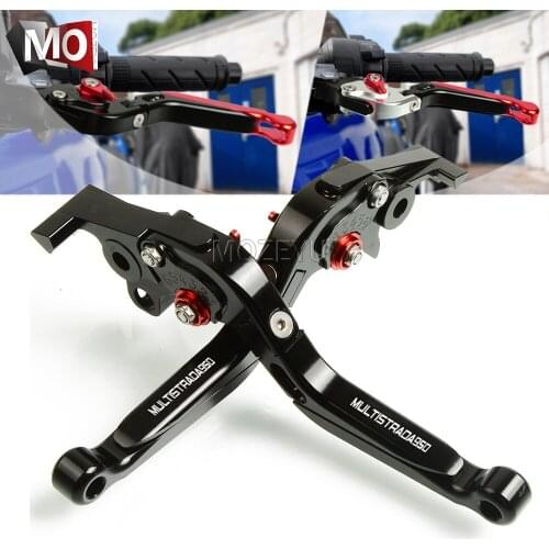 Motorcycle Accessories CNC Aluminum Adjustable Folding Extendable Brake Clutch Levers For DUCATI 950 MULTISTRADA 2017-2018