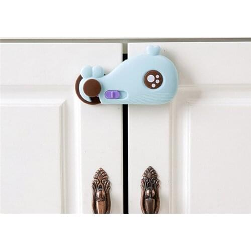 Baby Safety Child Lock Whale Children Security Protection For Cabinet Corner Child Safe Lock Refrigerator Window Closet Wardrobe