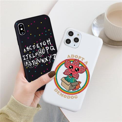 GYKZ Hot TV Stranger Things Phone Case For iPhone X 11 Pro XS MAX SE 2020 XR 7 8 6Plus Candy Color Soft Silicone Back Cover Bag