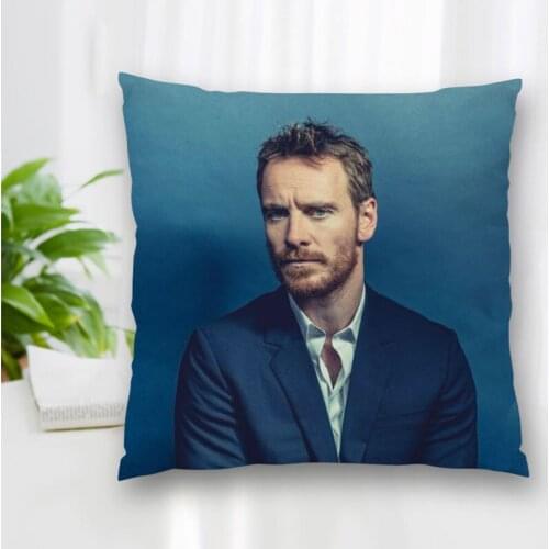 Hot Sale Custom Decorative Pillowcase Michael Fassbender Square Zippered Pillow Cover Best Nice Gift 20X20cm 35X35cm 40x40cm