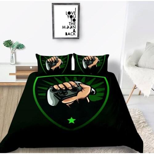 Fluorescence Bedding Set Gamepad Fashionable Creative 3D Duvet Cover King Queen Twin Full Single Double Unique Design Bed Set