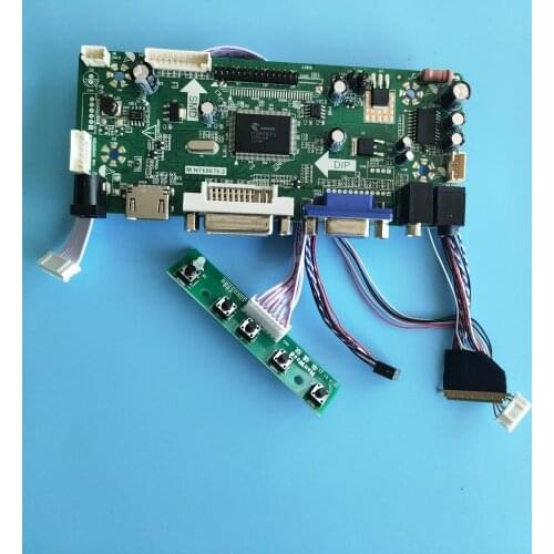 Kit for B140RTN02.1/B140RTN02.2 HDMI+DVI+VGA LCD LED Monitor Screen Display Panel Controller Board 1600x900 40pin M.NT68676