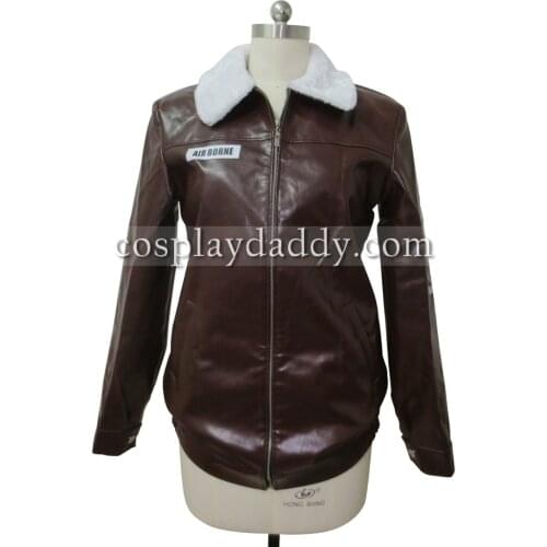 The King Of Fighters Terry Bogard Brown Leather Jacket cosplay costume