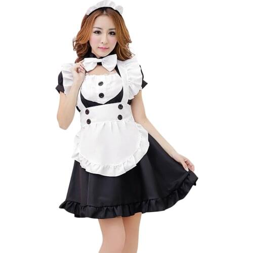 2021 Maid Costume Cosplay Animation Show Costume Japanese Restaurant CuteWork Clothes Sexy Maid Cosplay Costume F Maid Dress