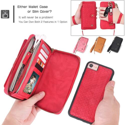 Leather Case for iPhone SE 2020 11 Pro XS Max XR X 8 7 6 6S Plus Wallet Cover for Samsung S20 Ultra S10 S9 S8 Note 10 9 8 Cases