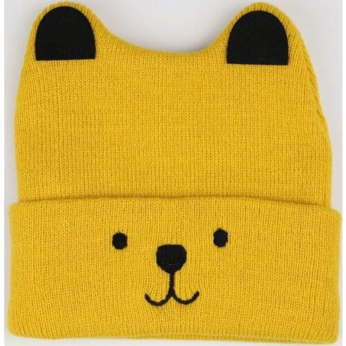 Fashion Baby Knitting Cap Cat Ear Crochet Hat Braided Winter Keep Warm Boy Beanie Girl Casual Knitted Caps New