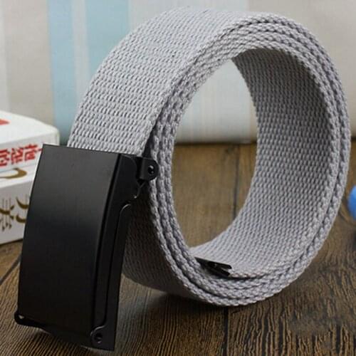 Men Belt New Fashion Unisex Army Tactical Waist Belt Jeans Male Casual Luxury Canvas Webbing Waistband Ceinture Femme 17 Colors