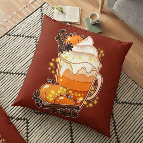 Autumn Magic Pumpkin Spice Latte Cushion Cover 45*45cm Pillow Case Cushion cover pillow Christmas gifts Decorative for home