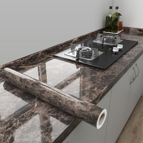 1M/2M Self Adhesive Marble Wallpapers Vinyl PVC Wall Stickers Bedroom Kitchen Furniture Waterproof Decoration Film Easy to Stick