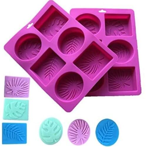 Silicone Moulds Nature Plants, Palm Olive Leaves Craft Art Silicone Soap Mould, Craft Moulds DIY Handmade Soap Moulds - Soap Mak