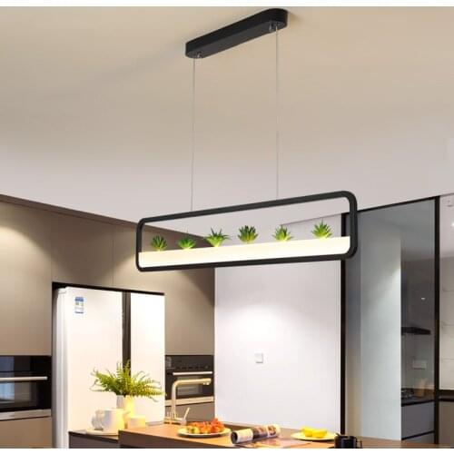 GLeam Modern Led Pendant Lights For Dining Room Kitchen Room Bar Shop Pendant Lamp White or Black Color 90-260V Free Mail WF