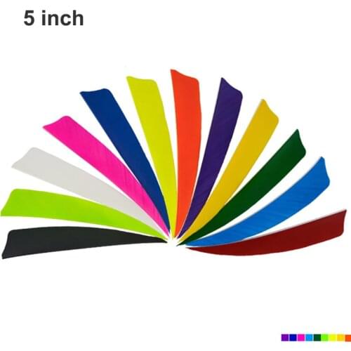 50pcs 5" Shield Cut Archery Fletches Arrow Feathers Turkey Feather Hunting Arrow Accessories 5inch Schield Fletchings