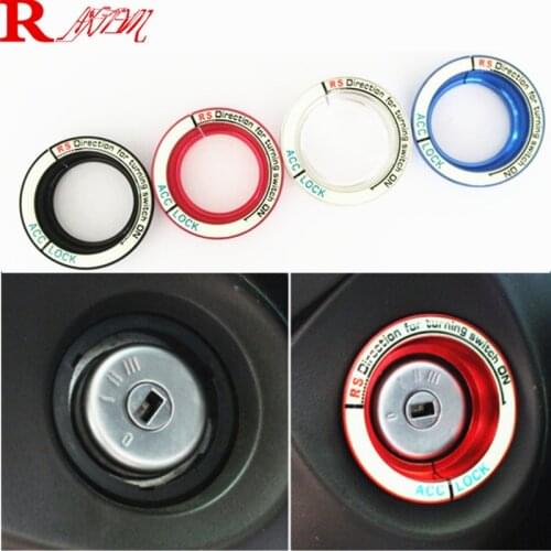 For Ford Focus 2 Focus 3 Focus 4 2005-2016 ST mondeo Car luminous ignition switch decoration stickers key hole protection circle