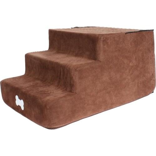 3 Layers Pet Dog Stairs Steps Indoor Dog House Stairs Ramp Ladder Portable Cat Climbing Ladder For Small Dog Cat Pet Dropship