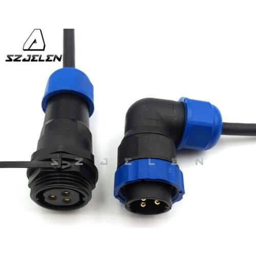 SD20TA-ZP ,3-pin Waterproof connectors , LED Cable Connector Plug Socket, Automotive Connectors Male & Female 3pin