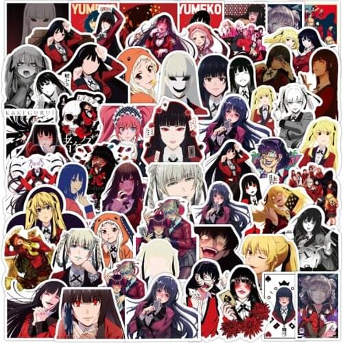 100Pcs The Abyss Of Gambling Anime Sticker Cartoon Decal For Skateboard Motorcycle Scrapbookdiy Toy Laptop Luggage Snowboard