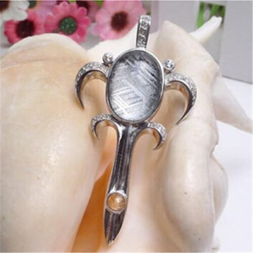 18x13x8 mm Just One Genuine Gibeon Meteorite Dagger Shape Powerful Women And Men Necklace Fashion Jewelry Charm Pendant Bead