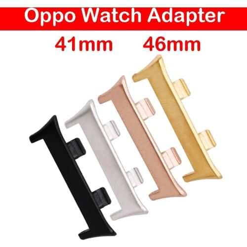 2pcs/lot Watch Adapter for OPPO Smart Watch Band for OPPO 41MM 46MM Model Connector Link Watch Band Accessories Metal Adapter