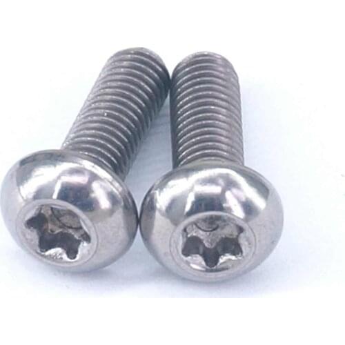 2 PCS M5x16mm Ti GR5 Titanium Dome Button Head Screw T25 Torx For Bike Bottle Cage