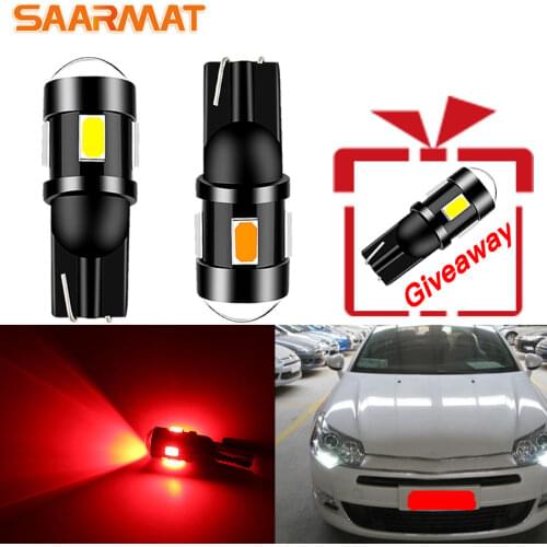 2pcs Plug and play Car T10 W5W 6smd 6000K Ice blue Interior Bulb For Citroen C4 Picasso Berlingo Xsara C5 C3 Saxo C2 C1 C4L DS3