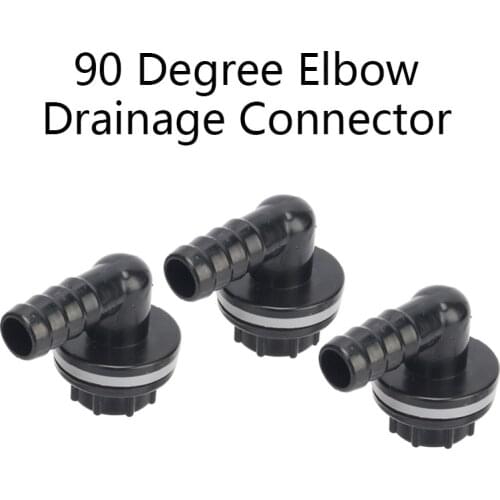 3/8" Thread To 14mm 90 Degree Elbow Drainage Connector Aquarium Fish Tank Drain Coupling Adapters Irrigation Water Pipe Joints