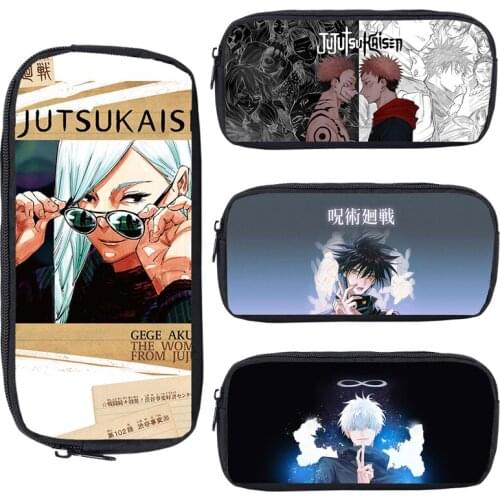 3D Japen Anime Jujutsu Kaisen Pen Bag Creative Student Pencil Case Teenage Boy Girl Storage Bag Kids School Supplies Stationery