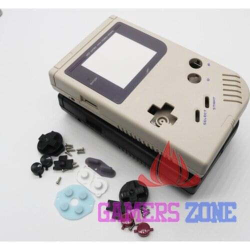 4pcs Black Grey Full Shell Housing Replacement Repair Pack Case Cover For GameBoy GB Classic DMG