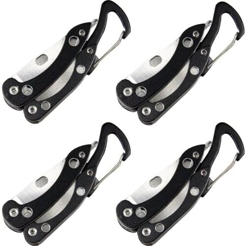 4pcs QingGear multi tool combination pliers with knife file cross screwdriver bottle opener key Clip mini folding circlip pliers