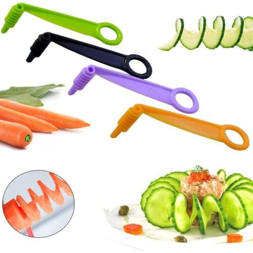 5Pcs Manual Spiral Screw Slicer Potato Carrot Cucumber Vegetables Cutting Tools