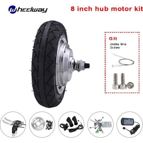 8-inch 24V 250w350w electric bicycle wheel motor kit for Ebike electric bicycle scooter motor wheelchair