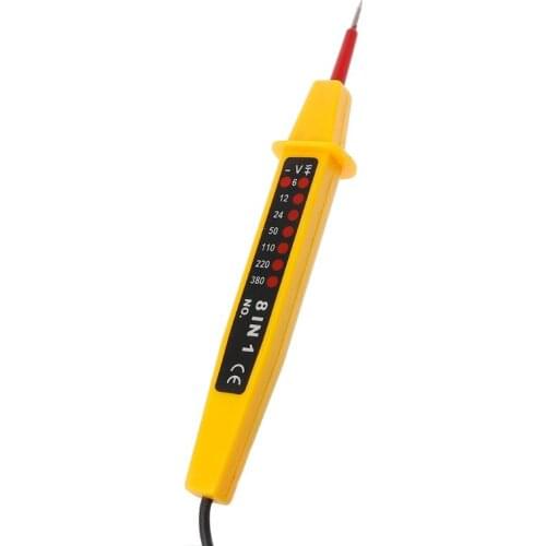 8 In 1 Tester Voltage AC DC 6-500V Auto Electrical Pen Detector R9JF