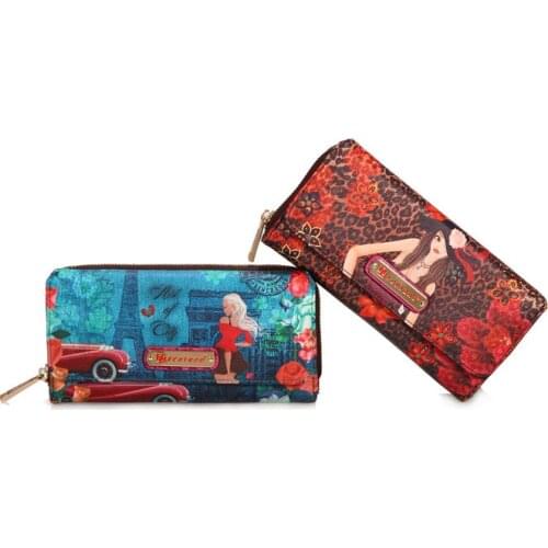 Brentano urban modern girl two-story multi-purpose take the wallet in a box