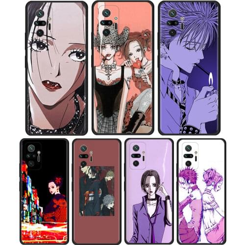 Anime Nana Cover For Xiaomi Redmi Note 9S 9 8 9T 7 8T 10 Pro Max 5G TPU Cell Phone Case Black Soft Shell Coque Capa