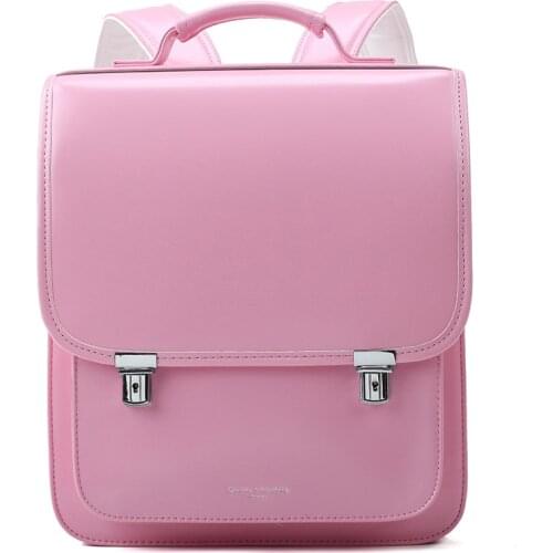 Japan Style School Bags Kids Backpack for Boys Girls Orthopedic Waterproof PU Randoseru Childrens Backpack Student Book Bag