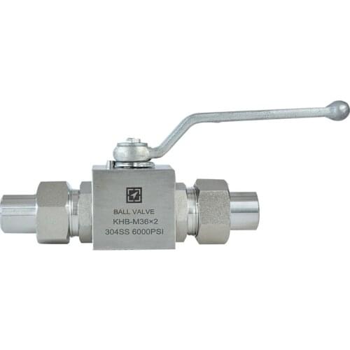 Double Outer Wire Welded Sleeve High Pressure Ball Valve DN6-25 KHB-M Stainless Steel Welded Formula Ball Valve