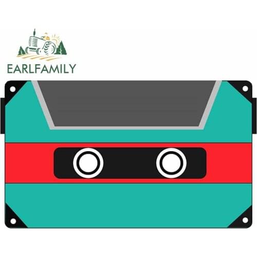 EARLFAMILY 13cm x 7.7cm For Retro Graffiti Car Sticker Windows Decal 3D Funny Waterproof Scratch-Proof Windshield Decoration