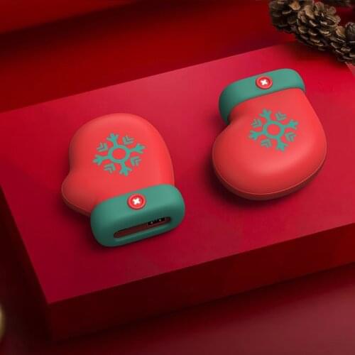 Heater Cartoon Christmas Gloves Hand Warmer Electric Heating Pad Portable USB Charging Hand Warmer Winter Travel Hand Warmer