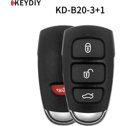 KEYDIY 5pcs/lot,KD900 B Series Remote B20-3/4 Car Key for KD MINI/URG200/KD-X2 Key Programmer