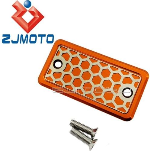 Motorcycle Orange Clutch Fluid Reservoir Cover Cap For LC4 640 Adventure SC Supermoto SMC 1999-2007