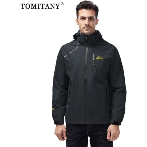 Large Size Jacket Men Waterproof Hiking Jackets Mens Coat Autumn Outdoor Sports Camping Coat Climbing Trekking Windbreaker Male