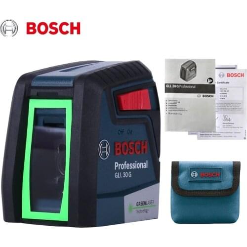 Bosch GLL30G Laser Level High Precision Green Light Two-Line Horizontal And Vertical Laser Level Light Tool