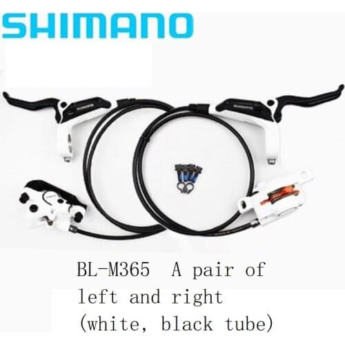 SHIMANO M365 oil disc brake mountain bike brake A pair of left and right (white, black tube)