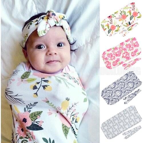 Cute Toddler Newborn Baby Sleeping Bag+Hat 2pcs Size 0-3M Adjustable Newborn Swaddle New Infant Coming Home Outfit Baby Towel