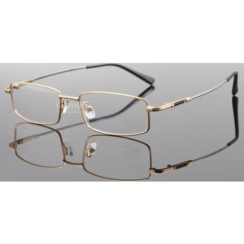 Mens Titanium Alloy Full Rim Flexible Reading Glasses +50 +75 +100 +125 +150 +175 +200 +225 +250 +275 +300 +325 +350 +375 +400
