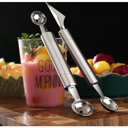 Digger Watermelon Spoon Fruit PlatterTool Set Carving Knife Die Cutting FruitAnd Vegetable Shape Round Slicer