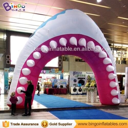 Shark inflatable arch,inflatable shark head,inflatable shark mouth for show/events/stage