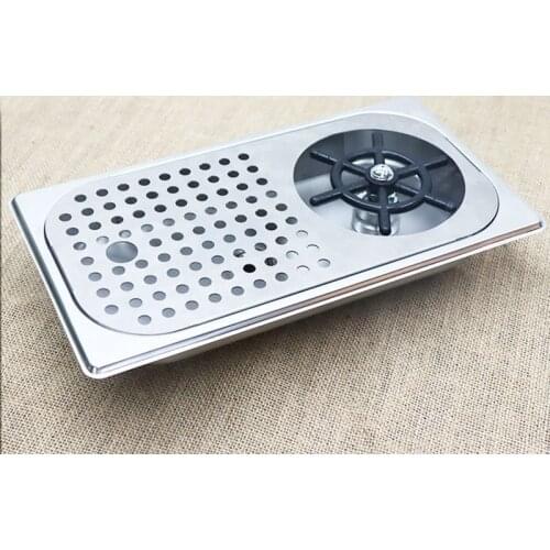 LBER Glass Rinser Diameter 201 Stainless Steel Rinser for Beer Milk Tea Cup Washer Cleaner Glass Rinser For Hotel Bar Cake Tools